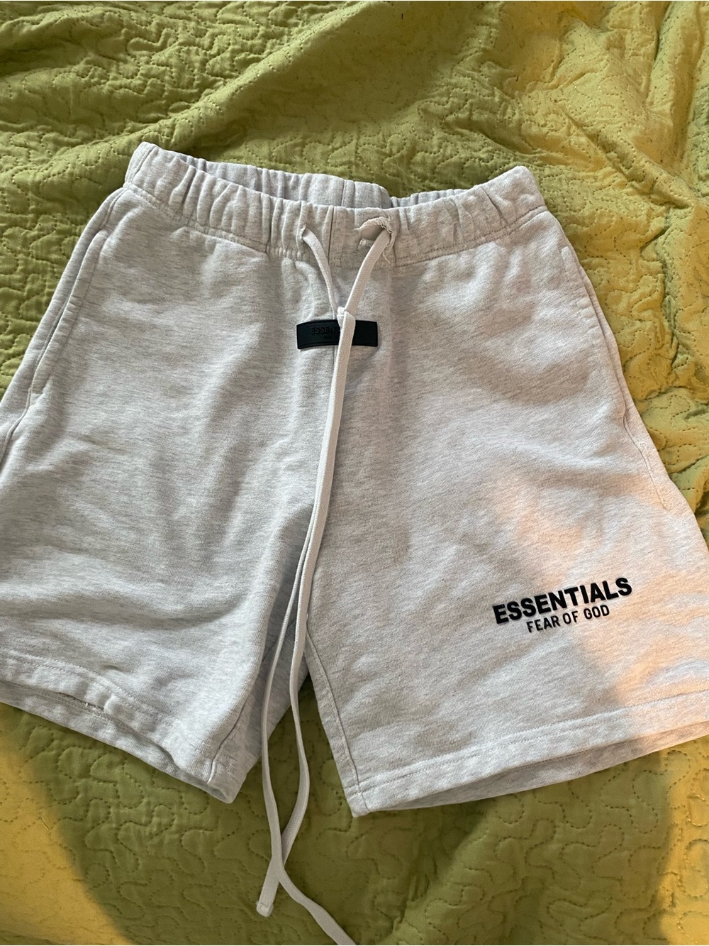 Fear of God ESSENTIALS Light Gray Athletic Sweat Shorts